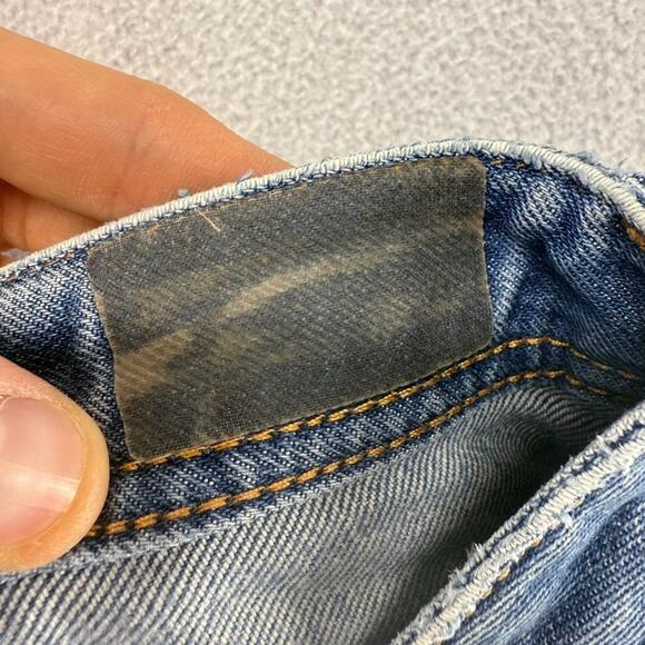 Diesel jeans mens 33 Fits 35x32 Blue Straight Whisker Viker Vintage y2k Whisker - Picture 14 of 15